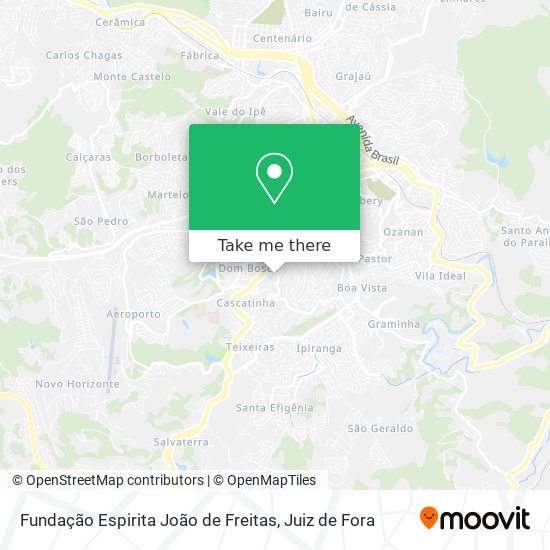 Fundação Espirita João de Freitas map