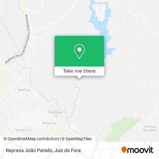 Represa João Penido map