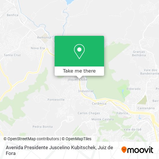 Mapa Avenida Presidente Juscelino Kubitschek