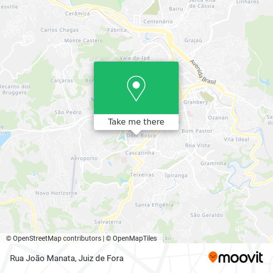 Mapa Rua João Manata