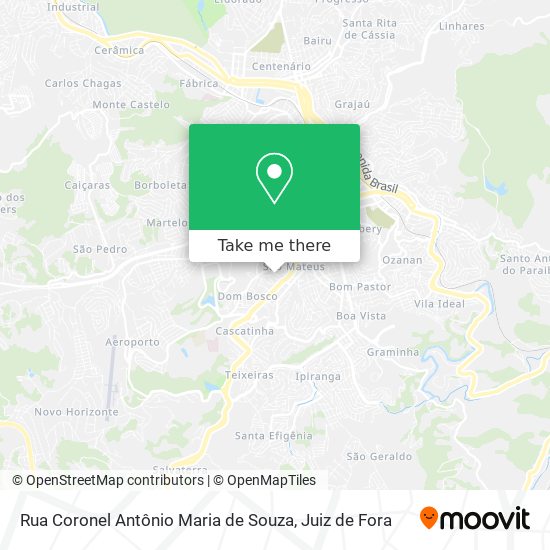 Rua Coronel Antônio Maria de Souza map