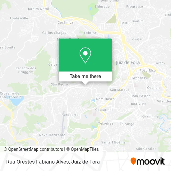 Rua Orestes Fabiano Alves map