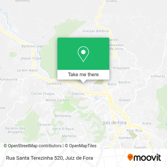 Rua Santa Terezinha 520 map