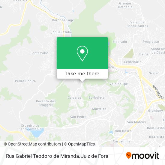 Rua Gabriel Teodoro de Miranda map