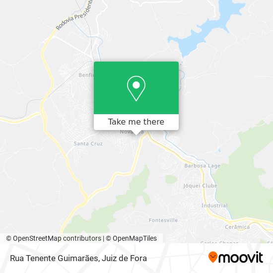 Mapa Rua Tenente Guimarães