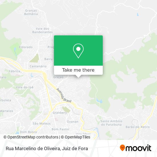 Mapa Rua Marcelino de Oliveira