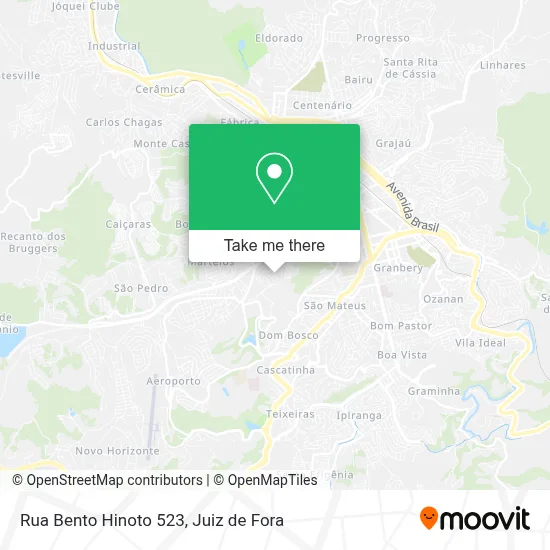Rua Bento Hinoto 523 map