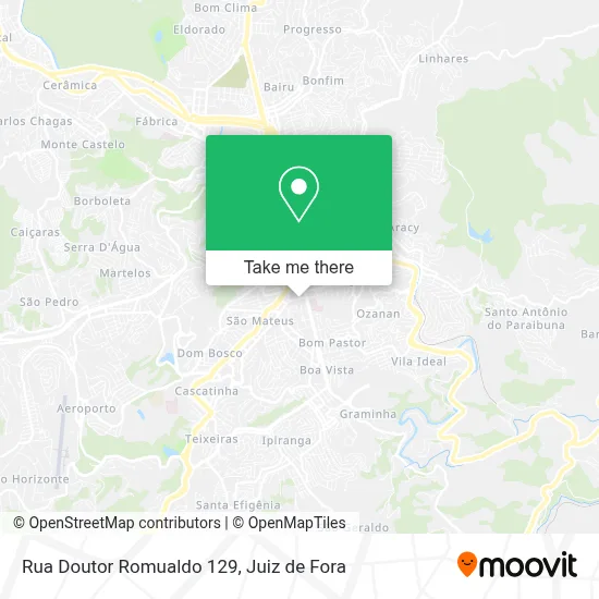 Rua Doutor Romualdo 129 map