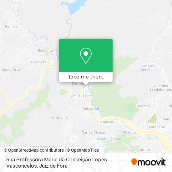 Mapa Rua Professora Maria da Conceição Lopes Vasconcelos