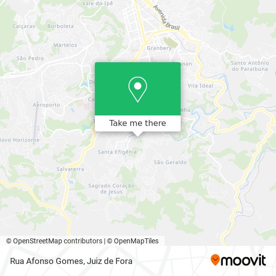 Mapa Rua Afonso Gomes
