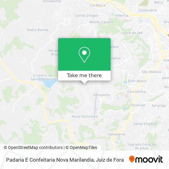 Padaria E Confeitaria Nova Marilandia map
