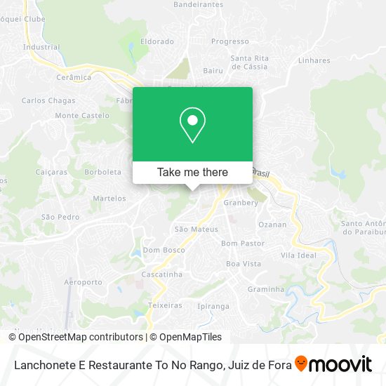 Lanchonete E Restaurante To No Rango map