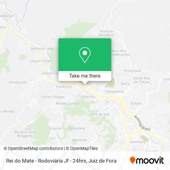 Rei do Mate - Rodoviária Jf - 24hrs map