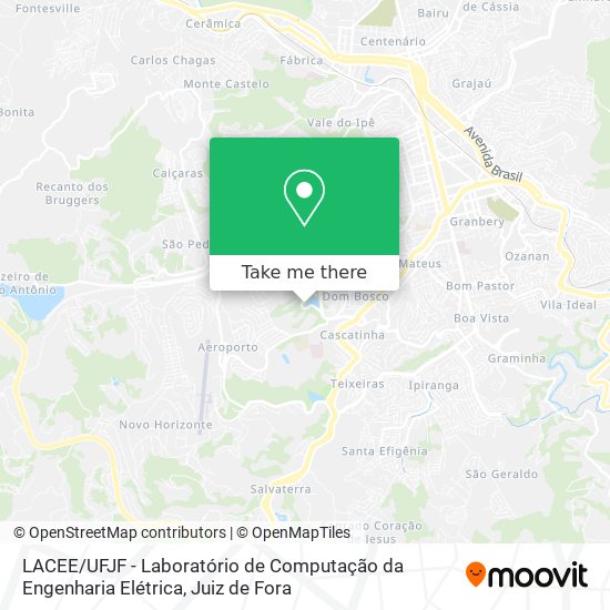 LACEE / UFJF - Laboratório de Computação da Engenharia Elétrica map