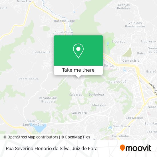 Rua Severino Honório da Silva map