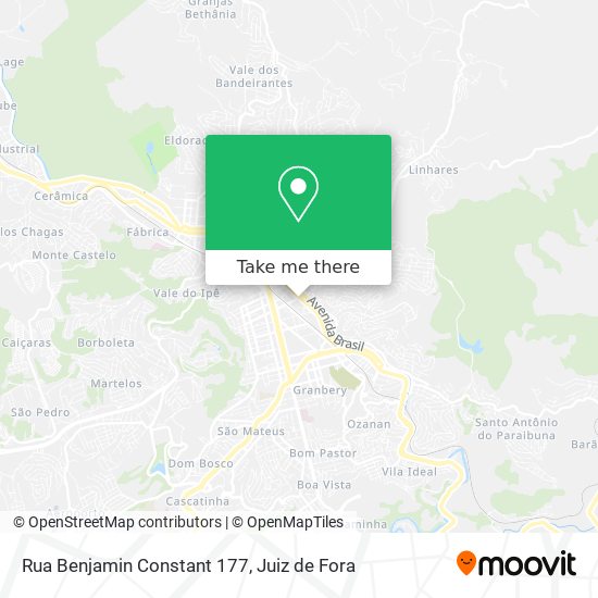 Rua Benjamin Constant 177 map