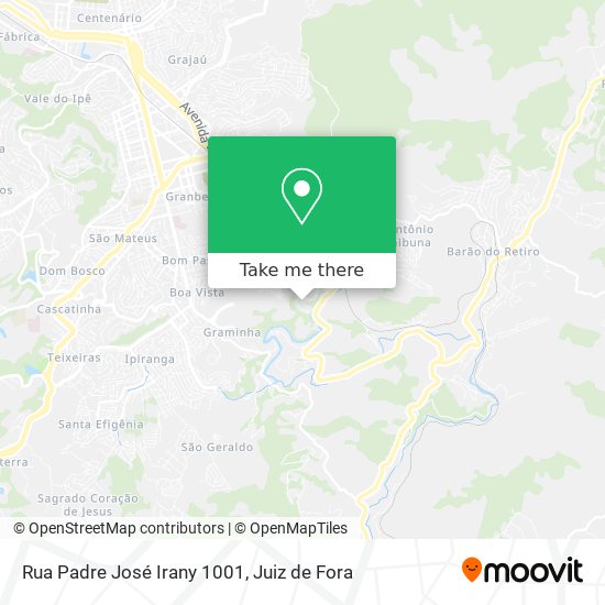 Mapa Rua Padre José Irany 1001