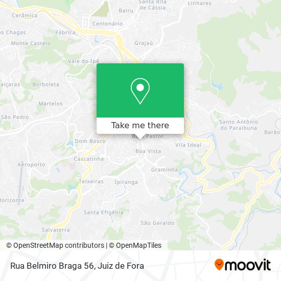 Mapa Rua Belmiro Braga 56