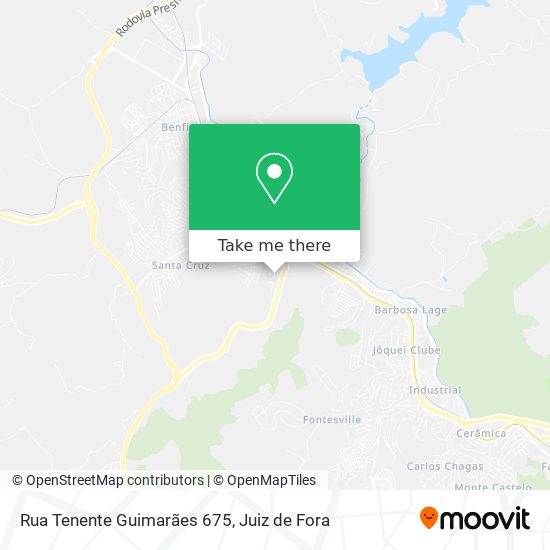 Mapa Rua Tenente Guimarães 675