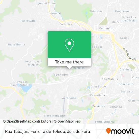 Rua Tabajara Ferreira de Toledo map