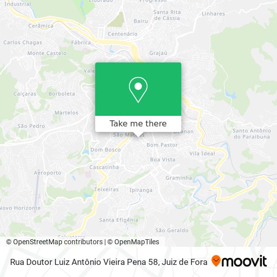 Mapa Rua Doutor Luiz Antônio Vieira Pena 58