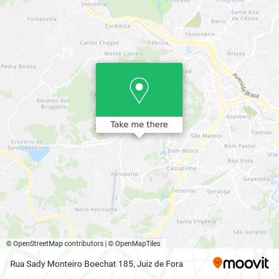 Rua Sady Monteiro Boechat 185 map