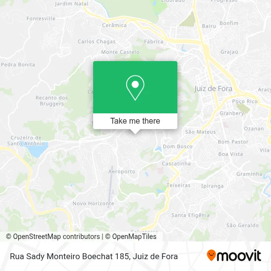 Rua Sady Monteiro Boechat 185 map