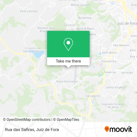 Rua das Safiras map