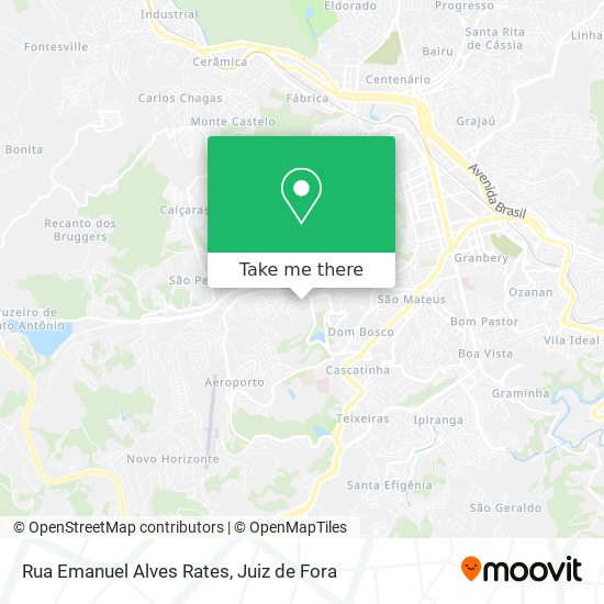 Mapa Rua Emanuel Alves Rates