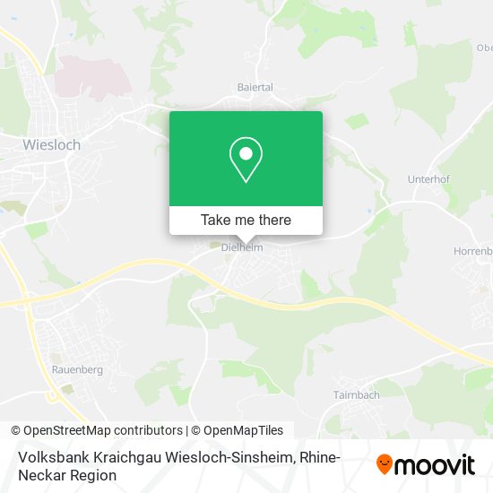 How to get to Volksbank Kraichgau Wiesloch-Sinsheim in Rhein ...