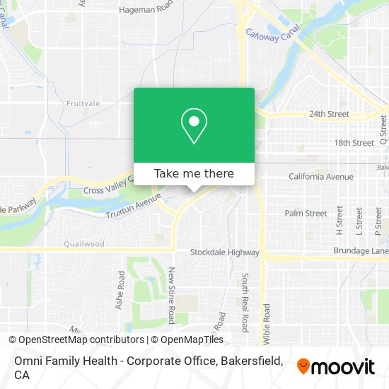 Omni Family Health - Corporate Office map