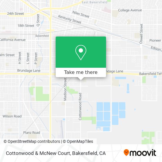 Cottonwood & McNew Court map