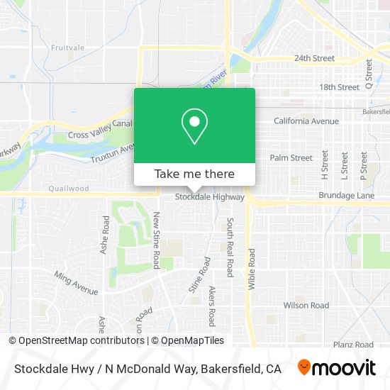 Stockdale Hwy / N McDonald Way map