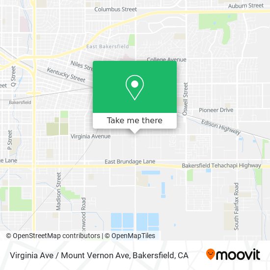 Virginia Ave / Mount Vernon Ave map
