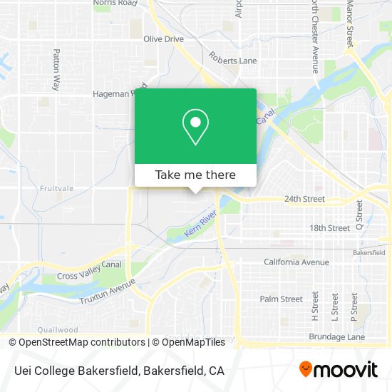 Uei College Bakersfield map