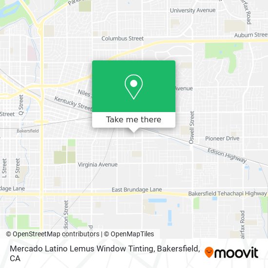 Mapa de Mercado Latino Lemus Window Tinting