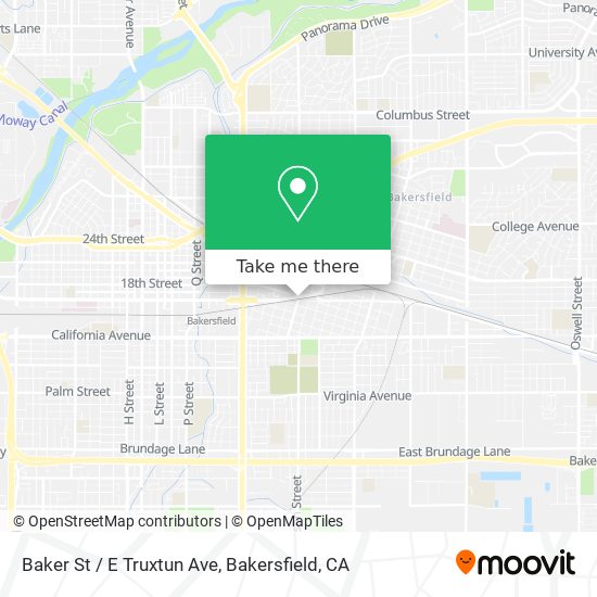 Mapa de Baker St / E Truxtun Ave