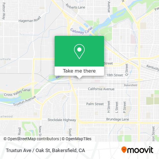 Truxtun Ave / Oak St map