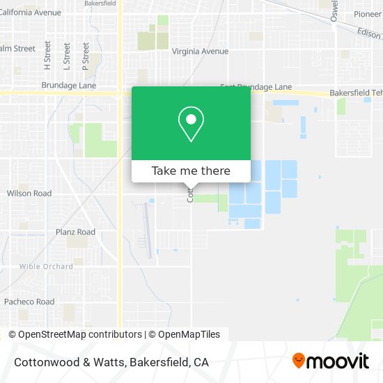 Cottonwood & Watts map