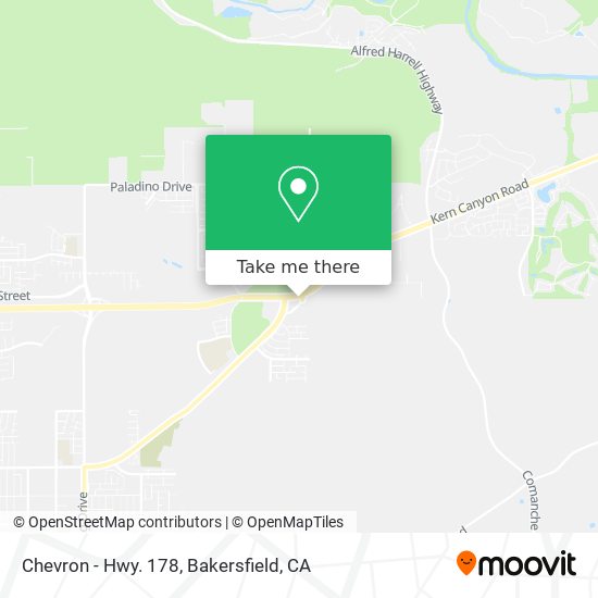 Chevron - Hwy. 178 map