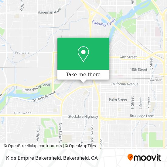 Mapa de Kids Empire Bakersfield