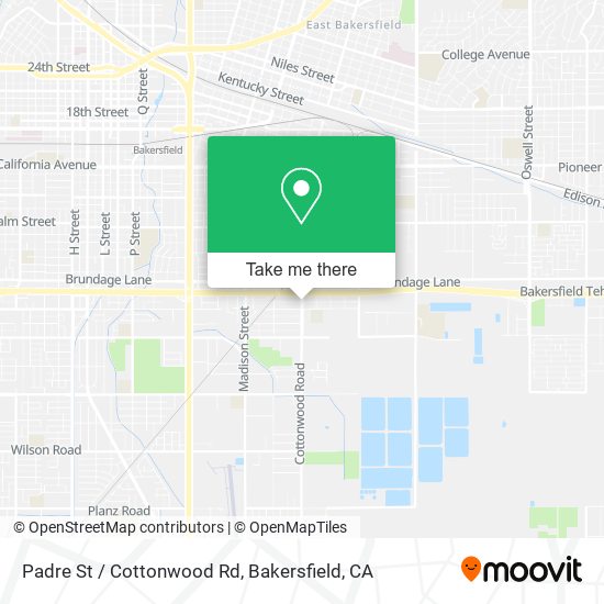 Padre St / Cottonwood Rd map