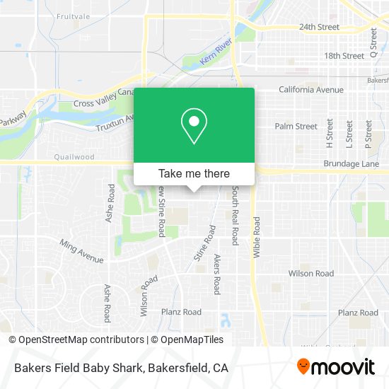 Bakers Field Baby Shark map