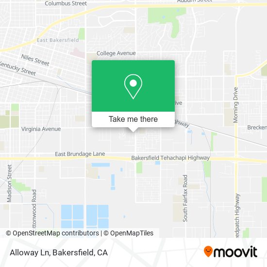 Alloway Ln map