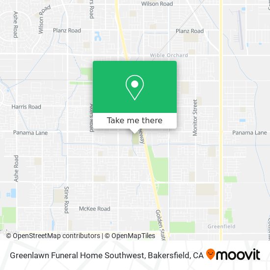 Mapa de Greenlawn Funeral Home Southwest