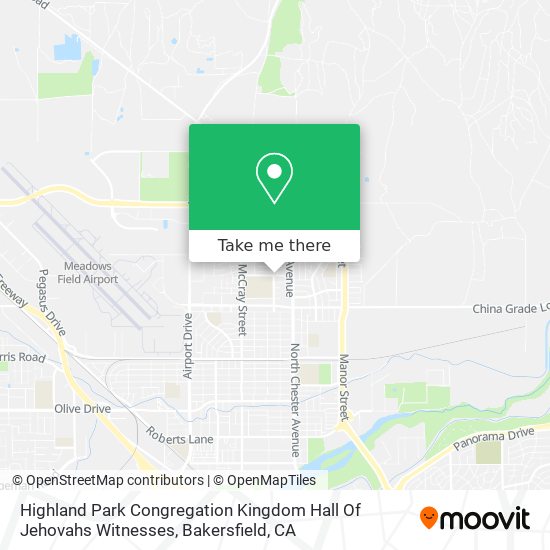 Highland Park Congregation Kingdom Hall Of Jehovahs Witnesses map