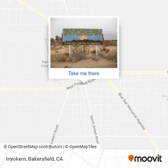 Inyokern map