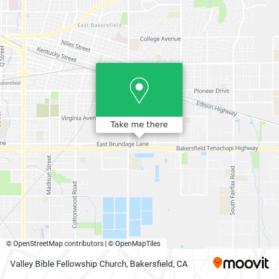 Valley Bible Fellowship Church map