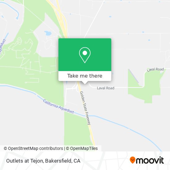 Outlets at Tejon map