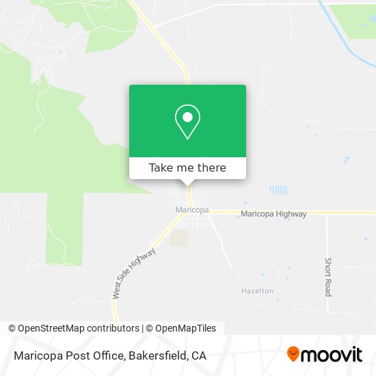 Maricopa Post Office map